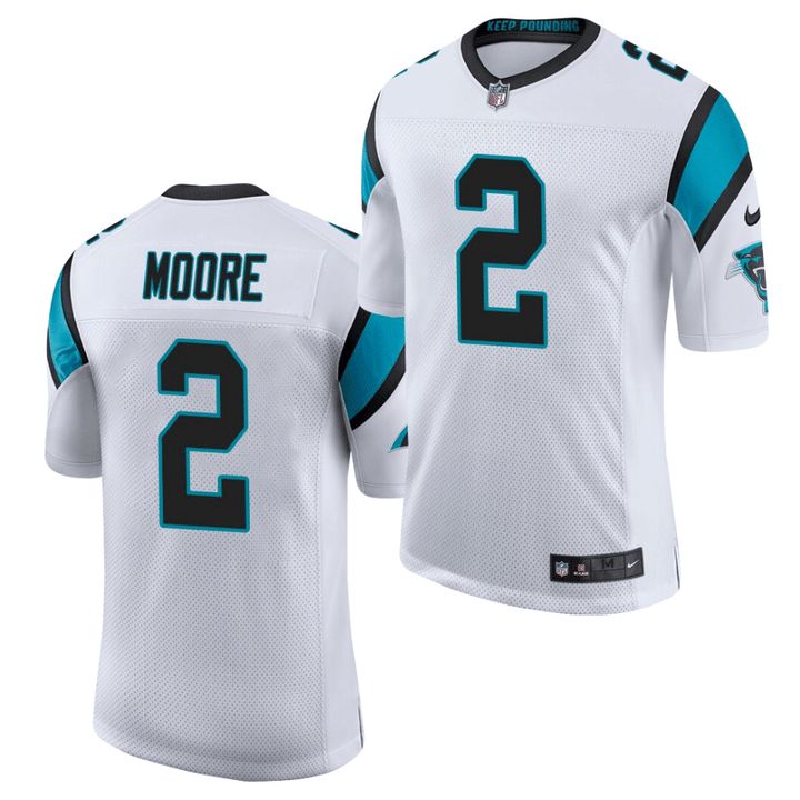 Men Carolina Panthers #2 D.J. Moore Nike White Limited NFL Jersey->carolina panthers->NFL Jersey
